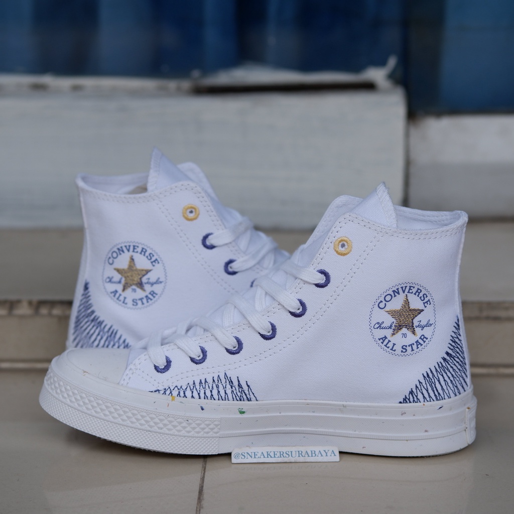 Converse Chuck Taylor 1970s Renew Stitched Washed Indigo White CT 70s CT 70