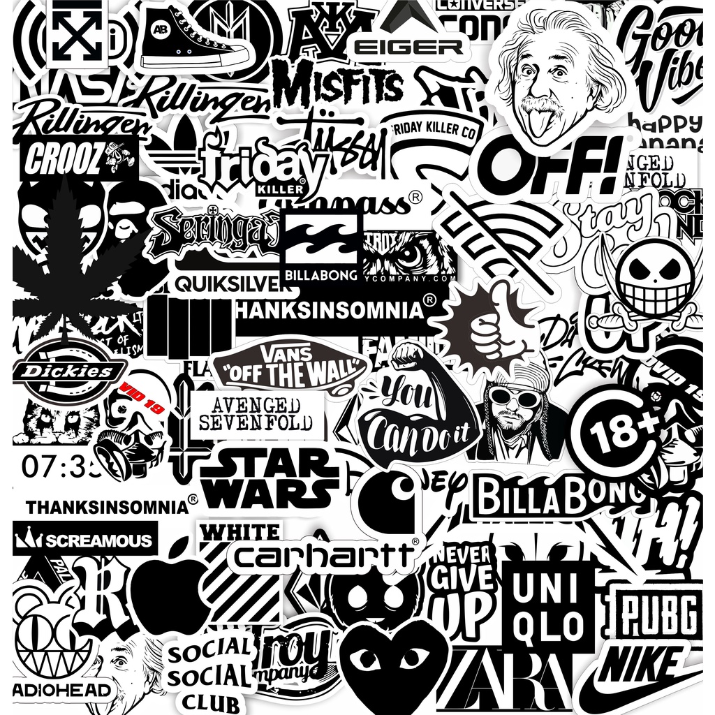 

Stiker sticker paket isi 40 brand hypebeast distro striping