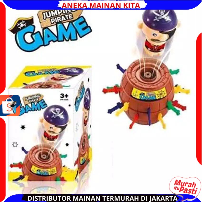 MAINAN MINI JUMPING PIRATE / MAINAN TONG BAJAK LAUT Mainan Seru Family SNI