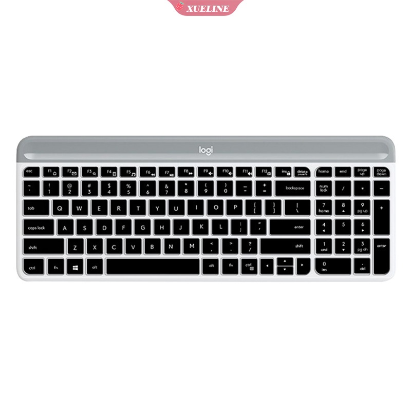 Cover Pelindung keyboard Logitech K580 K470 MK470 Bahan Silikon Kulit Tipis Transparan Ukuran ZXL