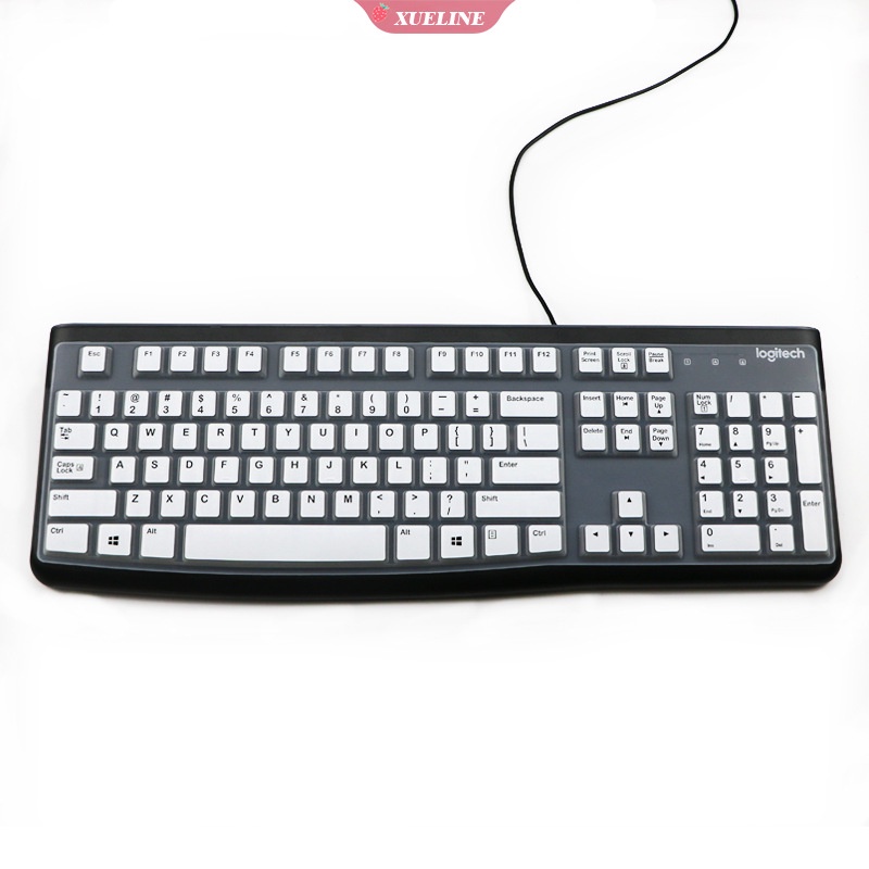 Logitech K120 MK120 Pelindung keyboard desktop Bahan Silikon Transparan ultra Tipis