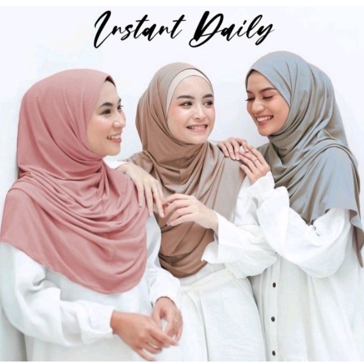 Hijab Bergo DAISY Instan MALAY JERSEY Sport Malay Non Ped