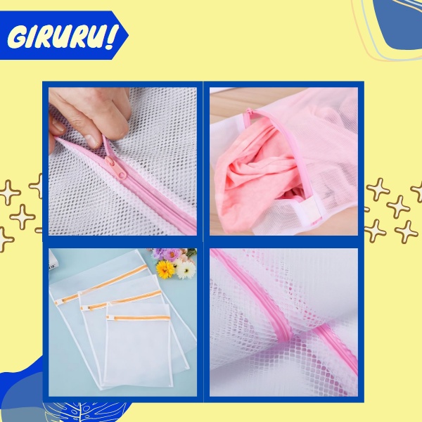 LAUNDRY BAG JARING / KERANJANG BAJU KOTOR / LAUNDRY BAG / WASHING BAG RESLETING ANTI BOCOR /  / Tas Jaring Keranjang Kantong Baju Kotor Laundry Bag Washing Bag RESLETING / Laudry Bag Resleting / Laundry Mesh Bag / Kantong Tali Serut Cucian Mesin Cuci