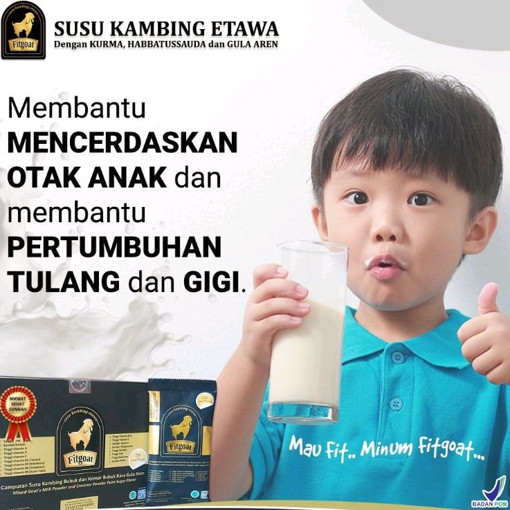 

Susu Kambing FITGOAT || Membantu Mencerdaskan Otak, Pertumbuhan Tulang dan Gigi Anak