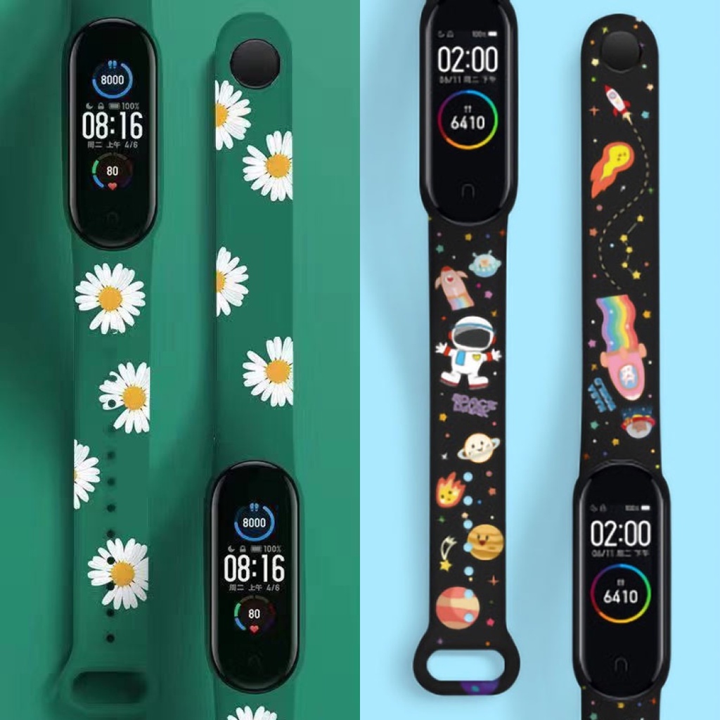 Cartoon Strap Mi Band 3 4 5 6 Miband TPU Soft Band