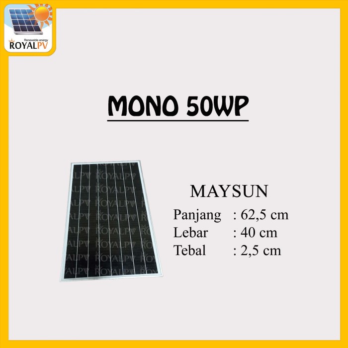 Sun Panel Surya 50Wp Solar Panel 50Wp Solar Cell 50Wp