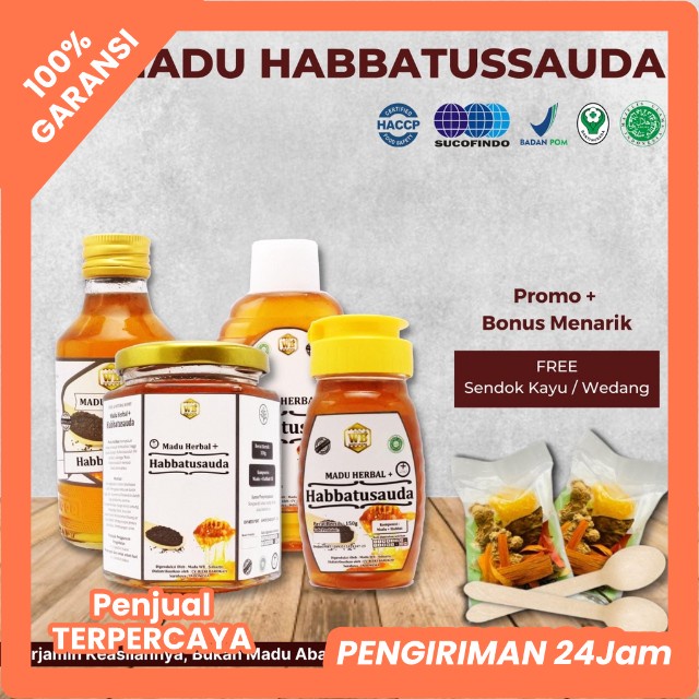 

ASLI 100% MADU ASLI - Madu Habbatusauda / Madu Herbal - Garansi Murni & Asli 100% - Wild Bee-kemasan Try Kit - Beli 10 Gratis 1