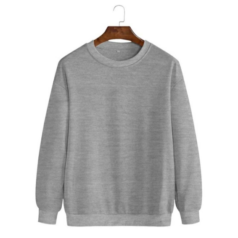 KAOS SWEATER LENGAN PANJANG POLOS