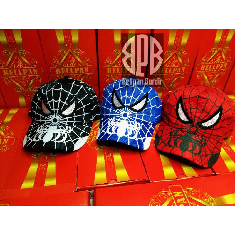 TOPI KARAKTER SPIDERMAN FREE NAMA