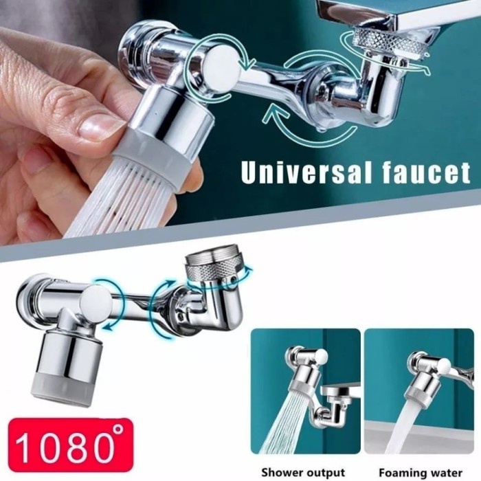 Faucet Extender Sambungan Kepala Keran Kran Segala Arah 1080 Derajat