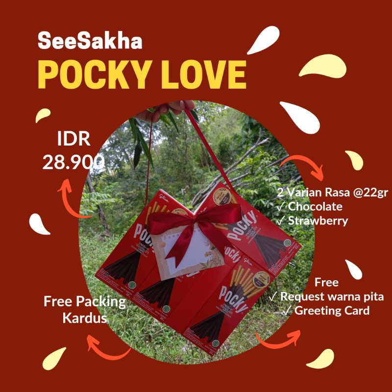 pocky love/bucket pocky/pocky viral/hadiah wisuda/hadiah viral