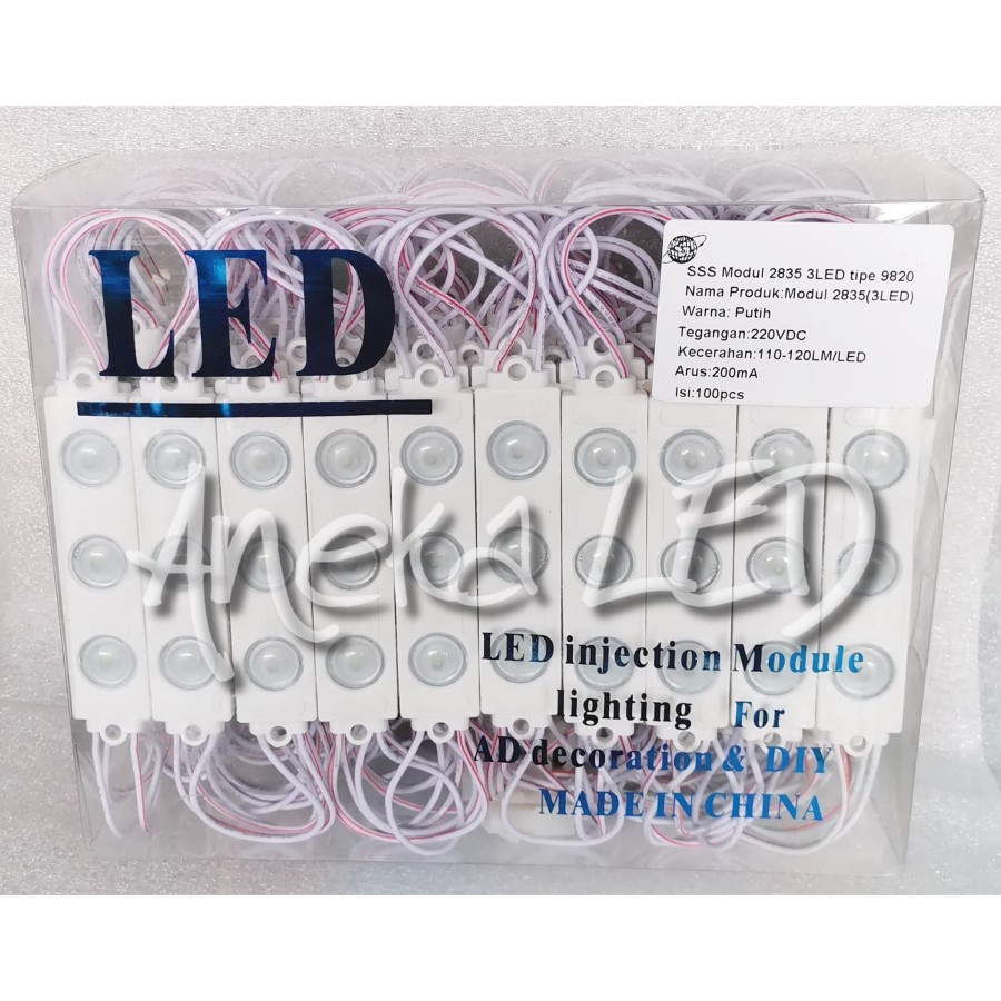 Modul 2835 3 LED 9820 220V Putih (100 pcs)