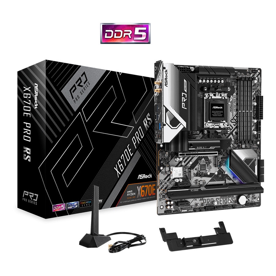 Motherboard ASRock X670E PRO RS WiFi | ATX | AM5 AMD X670E DDR5