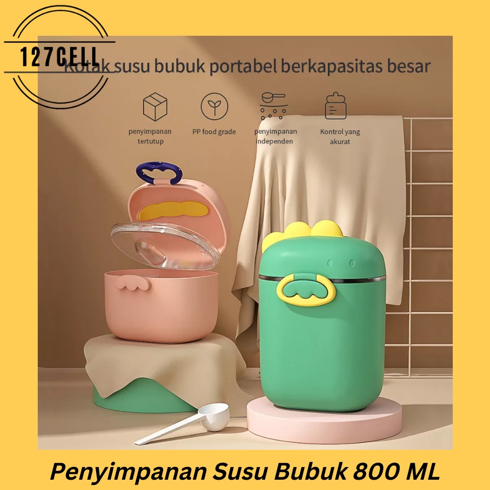 Toples Susu  KOTAK  Wadah Portabel Sealed TEMPAT PENYIMPANAN SUSU BUBUK MINUMAN SASCET TEMPAD SUSU TEMPAD ANAK MINUM BAYI IBU DAN ANAK MURAH VIRAL ADA SENDOK