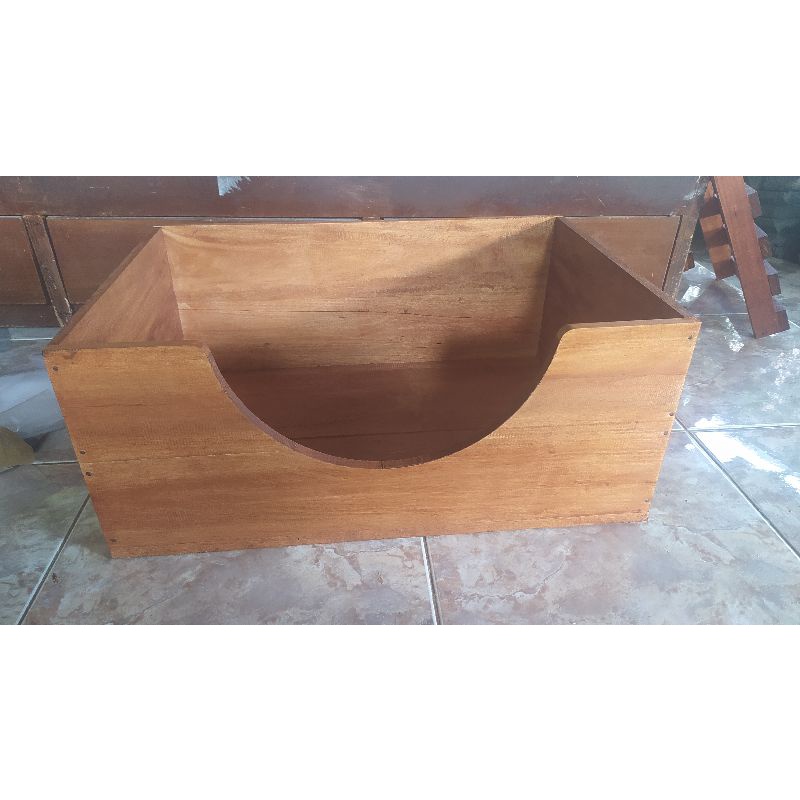 tempat tidur kucing anjing dari kayu murah