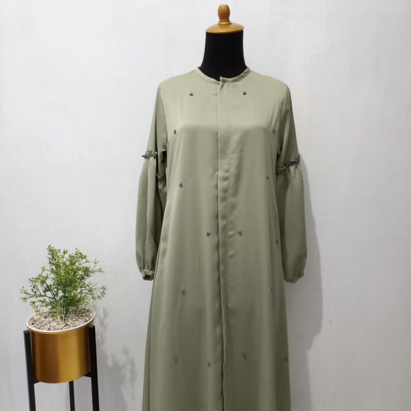 Gamis ijo botol / Gamis small size/ Gamis big size/ Gamis pesan jahit/ Gamis custom/ Jahit gamis