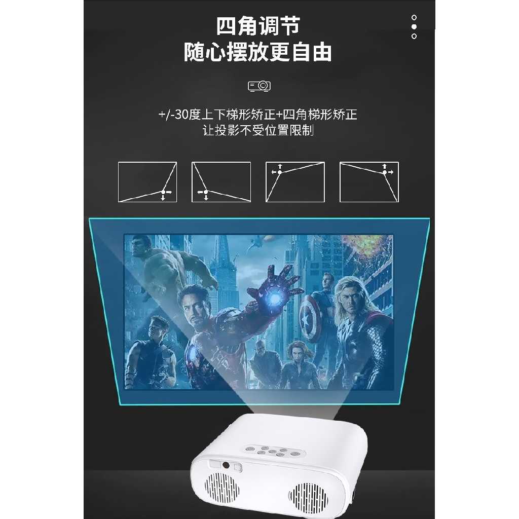 CHEERLUX C16 ANDROID WiFi - Smart Android Projector 1080P 4000 Lumens