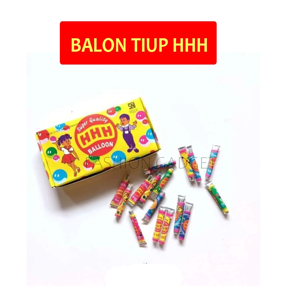 Balon Tiup Jadul Hhh Balon Tiup HHH Hahaha Mainan Anak Balon Ballon Tiup Sedotan Balon Odol