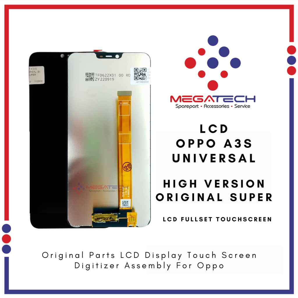 LCD Oppo A3s CPH-1803 / Realme 2 / Realme C1 Fullset Touchscreen