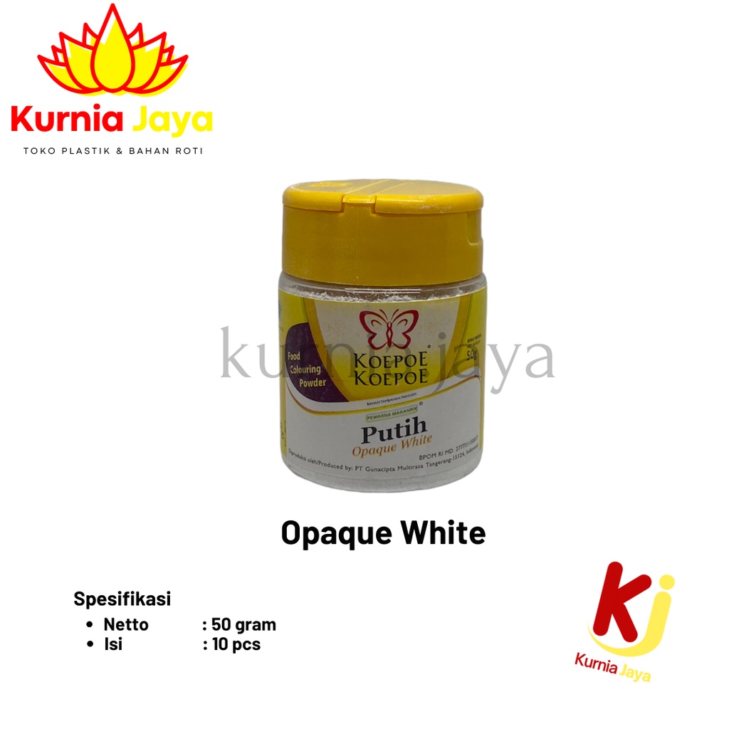 

[ KOEPO KOEPO ] Opaque White / Pemutih Makanan