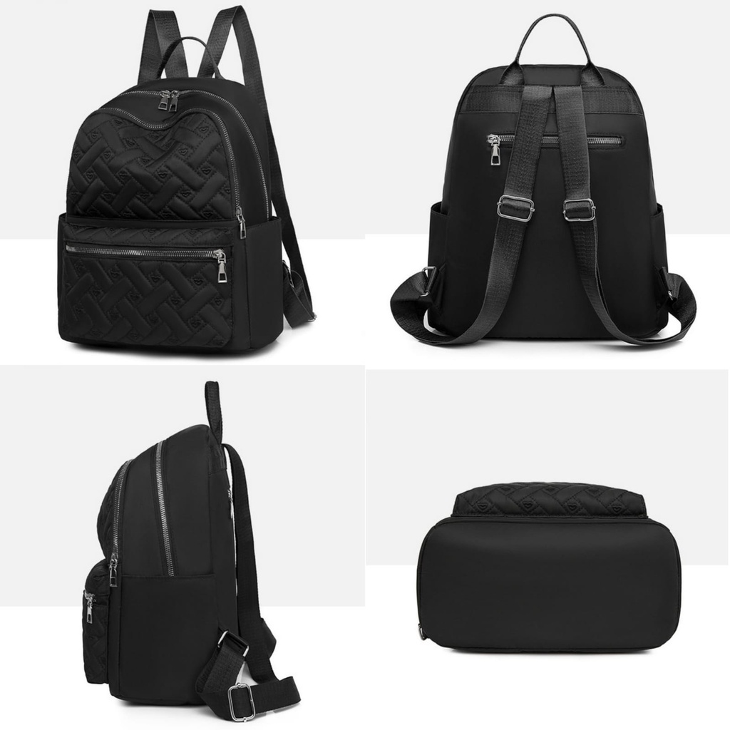 TAS RANSEL WANITA KOREA ANTI AIR HITAM KUROMA BACKPACK CEWEK IMPORT TA694B5 PUNGGUNG GENDONG BRANDED SEKOLAH KULIAH KERJA PREMIUM REMAJA KEKINIAN