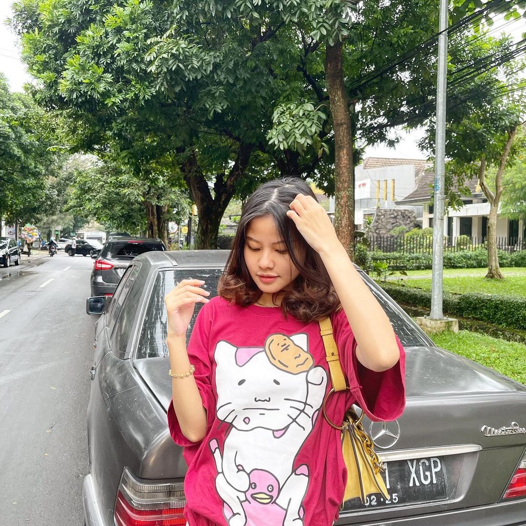 PEANUT STAIN - Poop Pooping Maroon Oversized Tshirt