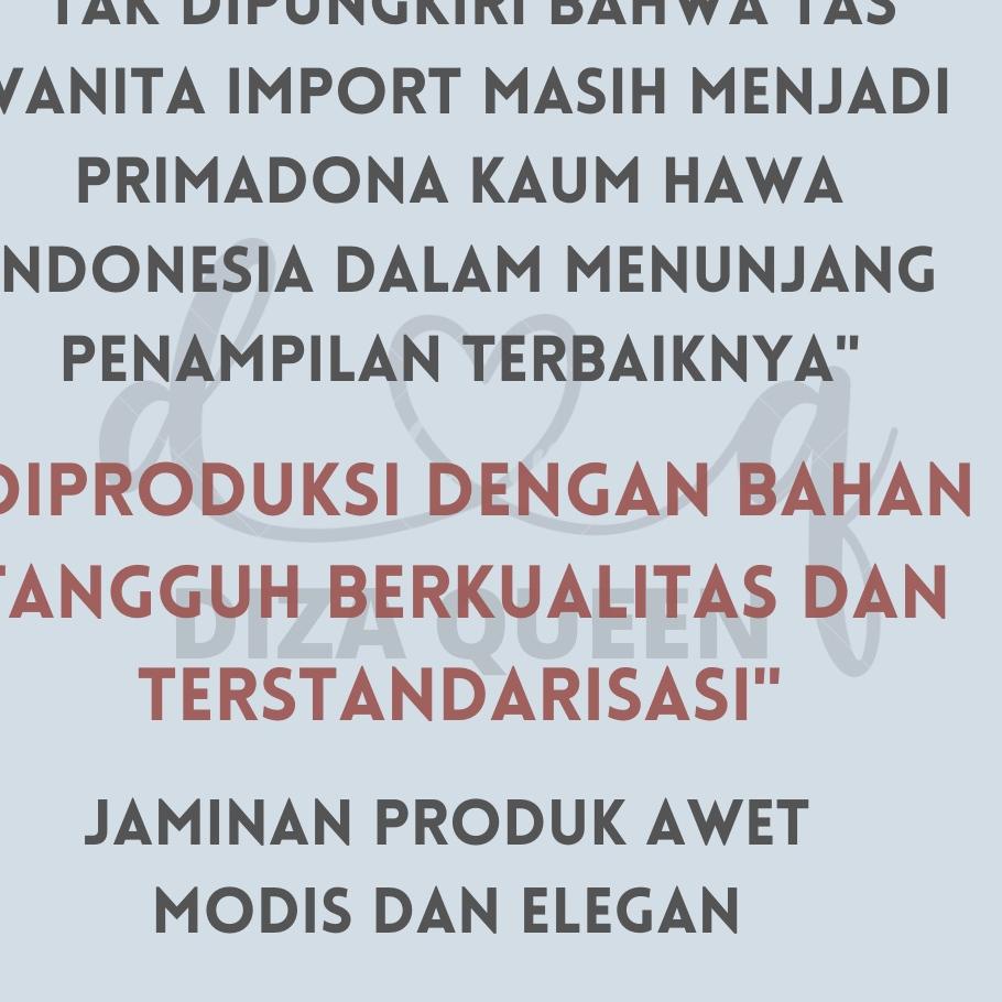 TELAH HADIR DQ222 Tas Import Wanita Batam Branded Premium Terbaru 2022 Selempang Bahu Ibu Ibu Kondan