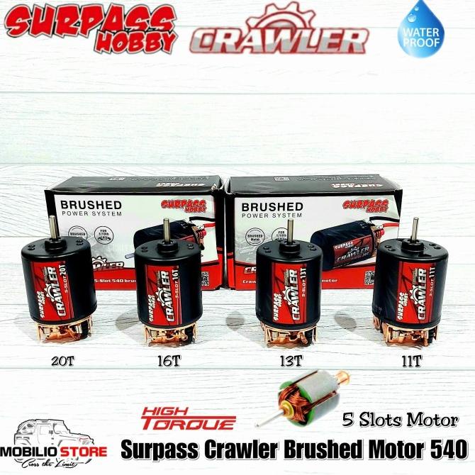Surpass Hobby Brushed Motor 540 5 Slot RC Crawler 11T 13T 16T 20T