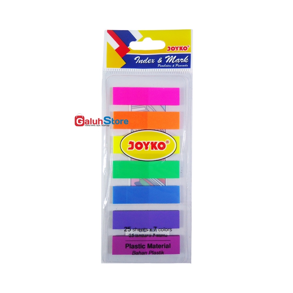 

Joyko Sticker Plastik 25 Sheets 7 Warna IM-30