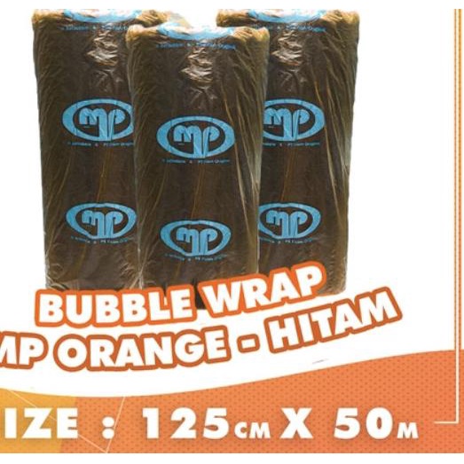 

BUBBLE WRAP MURAH ROLL 50 METER PUTIH BUBLE WRAP - DKM DELKOMAS - MP ORANGE HITAM