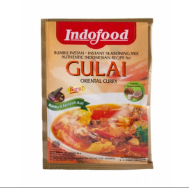 

( SATUAN ) INDOFOOD bumbu racik special gulai 45gr isi 1 ( SATU ) pcs