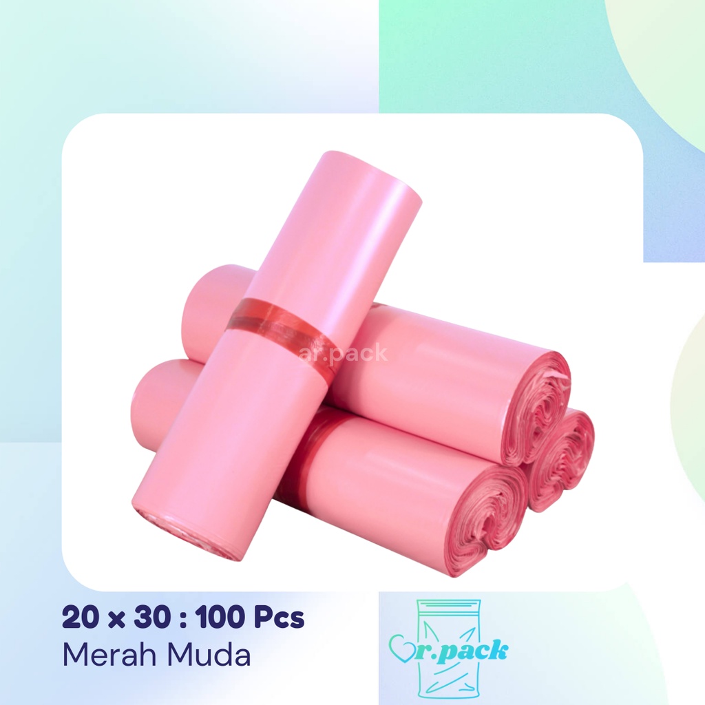 

Plastik Polymailer Pink 20x30 100pcs Semi