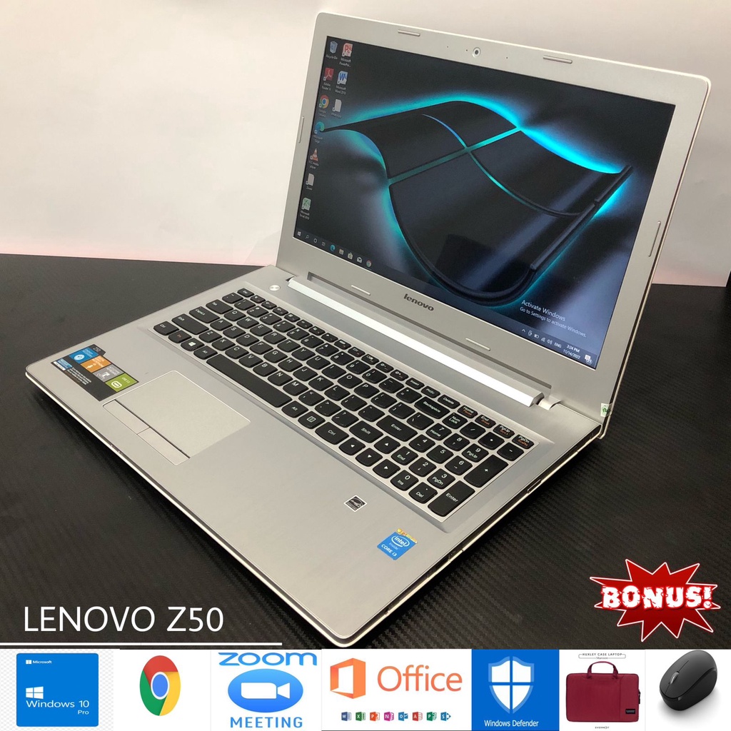 LAPTOP LENOVO Z50 Ram 8gb ssd 180 Prosesor Intel Core i3-4005U