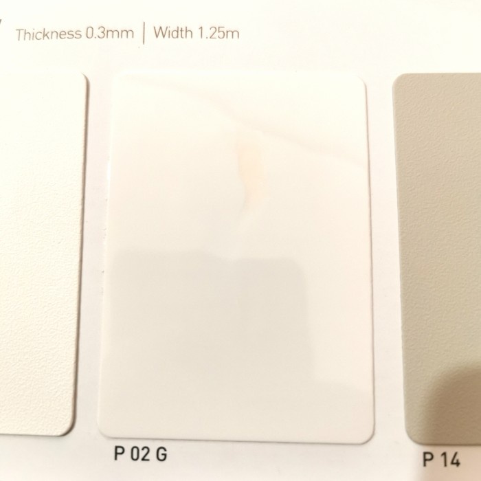 Pvc sheet Taco sheet motif Solid glossy 0.3mm lapisan mebel