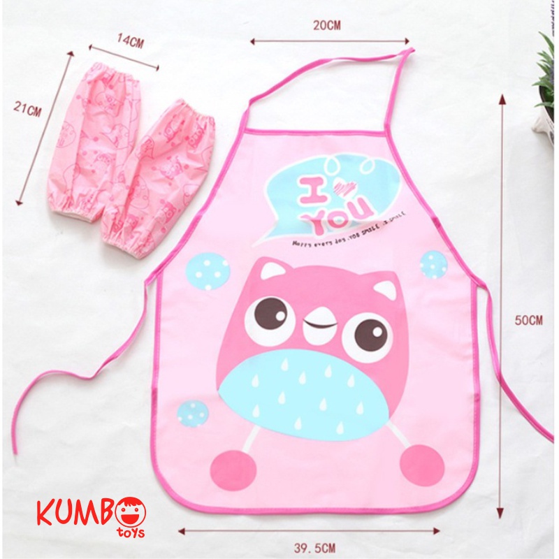 Celemek Anak Apron Masak dan Melukis Celemek Karakter Lucu