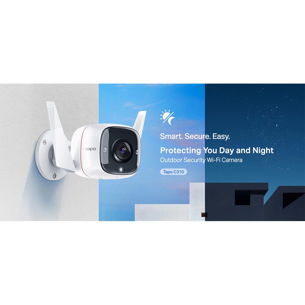 TP-LINK Outdoor Security Wi-Fi Camera 3MP - Tapo C310 - White