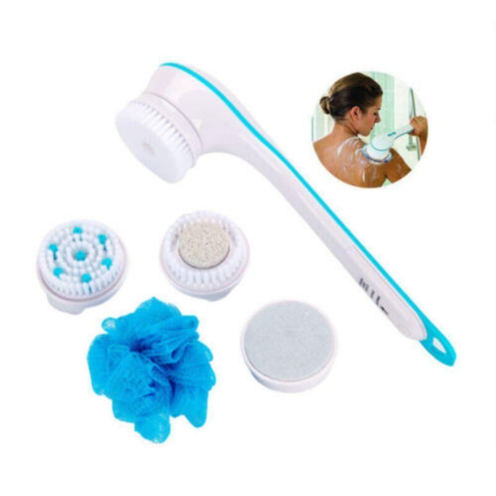 Solighter Spinning Spa Brush Elektrik Anti Air Pembersih Mandi Bath Shower Brush