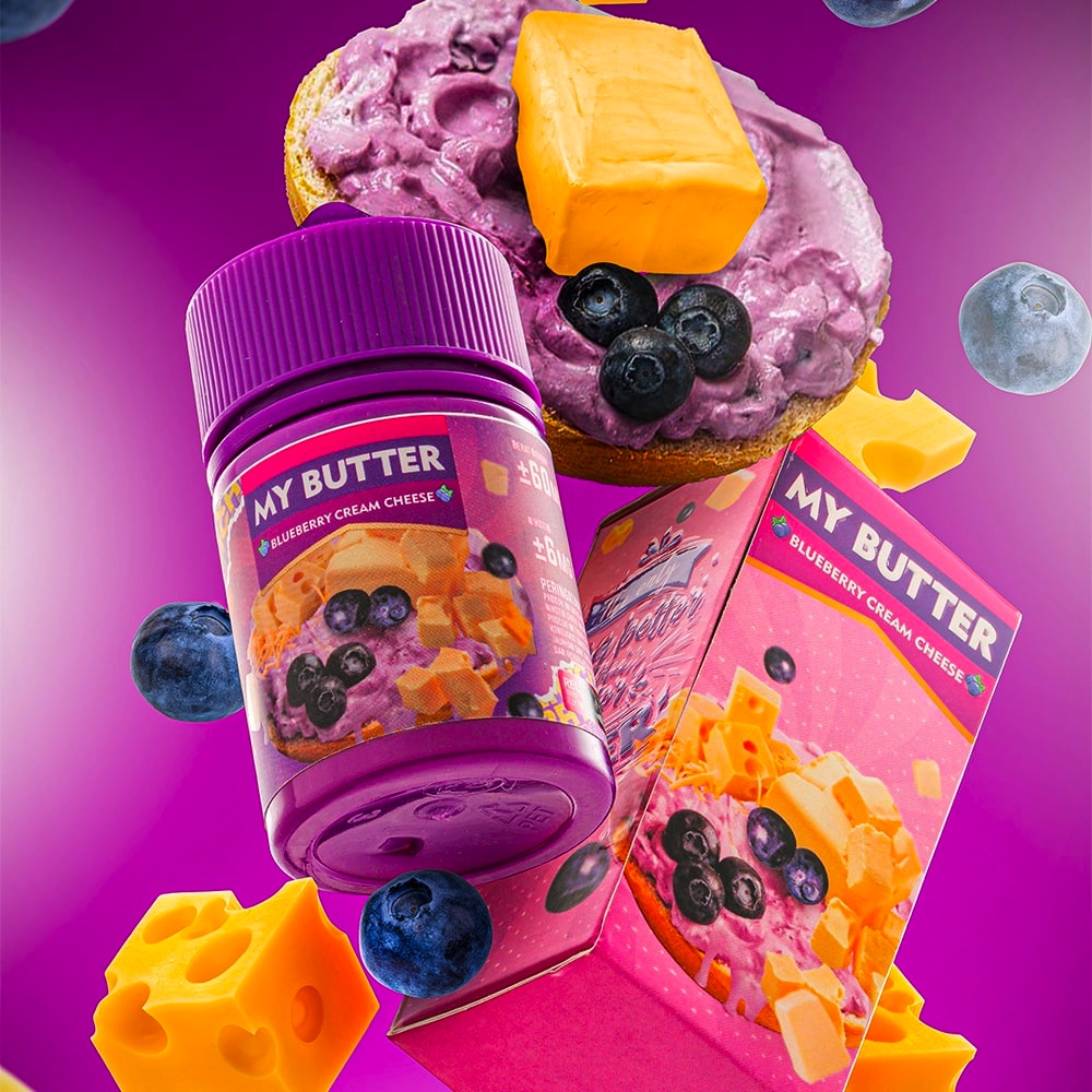 LIQUID MY BUTTER BLUEBERRY CREAM CHEESE 60ML LIKUIDS MY BUTTER BLUEBERRY CREAM CHEESE ENAK