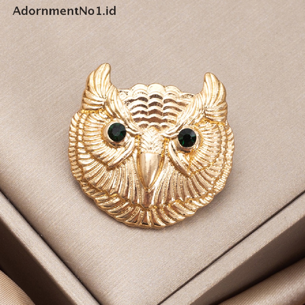 Bros Pin Desain Kepala Hewan Leopard Burung Hantu Harimau 004 AdornmentNo1 Untuk Hadiah Perhiasan Wanita