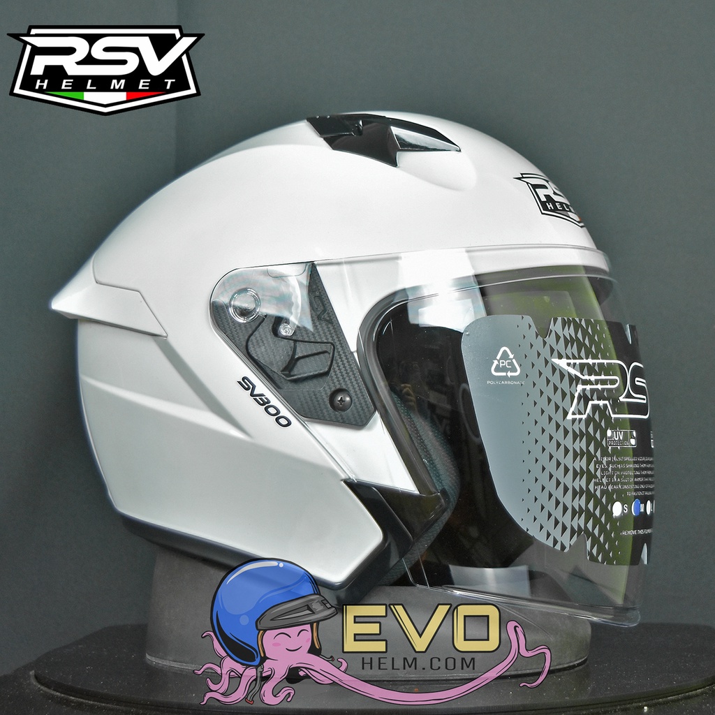 HELM RSV SV300 HALF FACE DOUBLE VISOR ORIGINAL RSV - HELM RSV HALFFACE ONGKIR 2KG