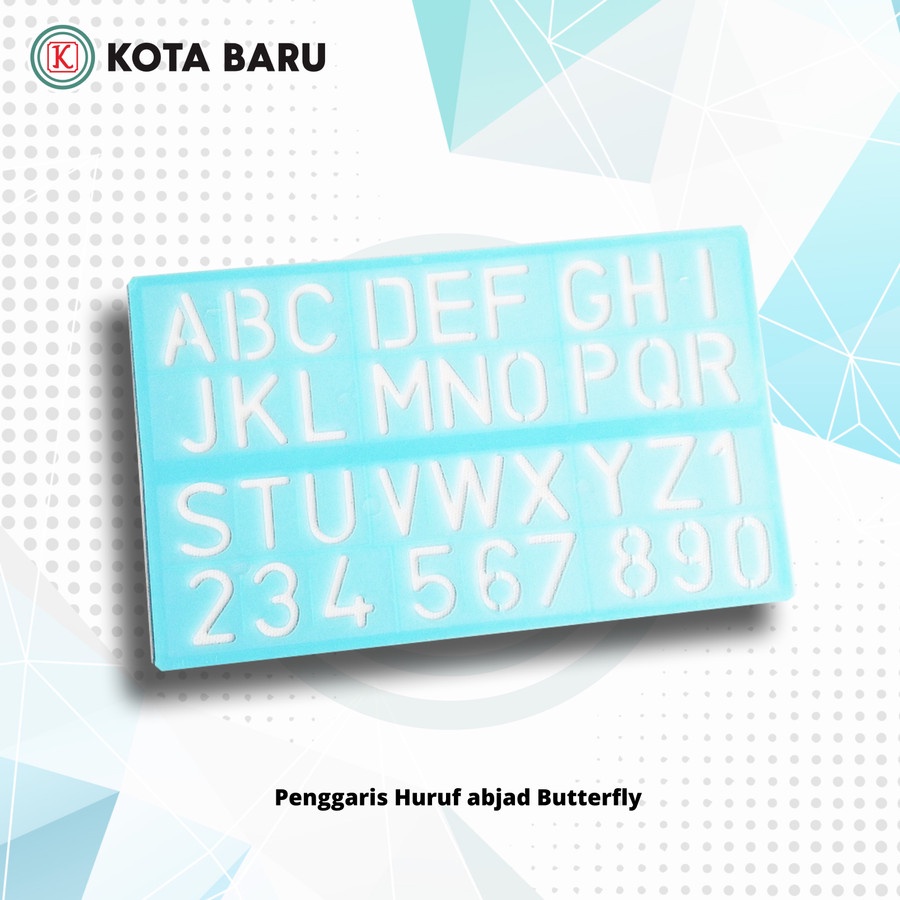 

Penggaris Huruf abjad Butterfly