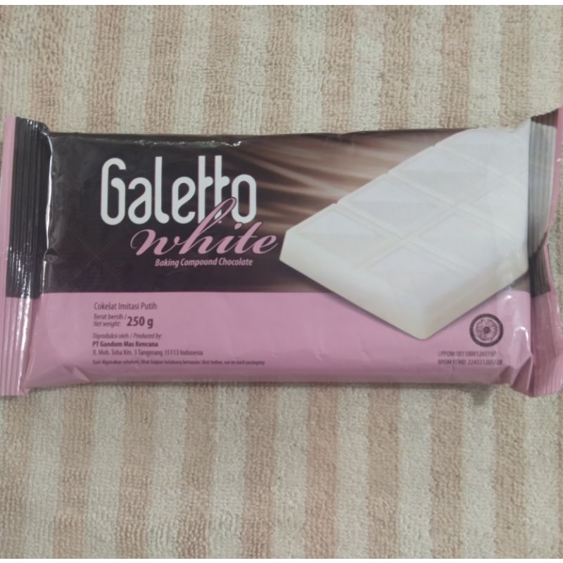 

cokelat compound galetto white 250gr