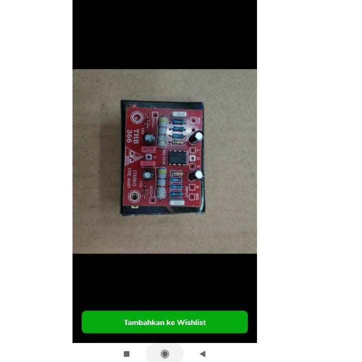 Harga Bersahabat Kit Pre amp penguat input audio CKJ THB 366 / kit Preamp audio CKJ THB366