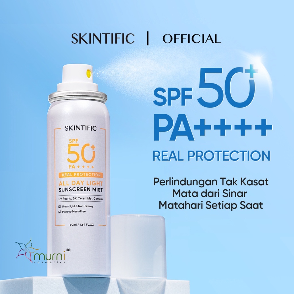 SKINTIFIC ALL DAY LIGHT SUNSCREEN MIST SPF50 PA++++