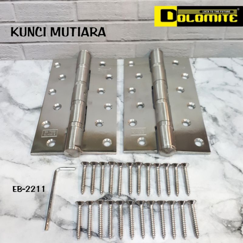 Engsel Pintu 6inch Stainless Steel INOX304 Tebal 4mm Dolomite EB 2211