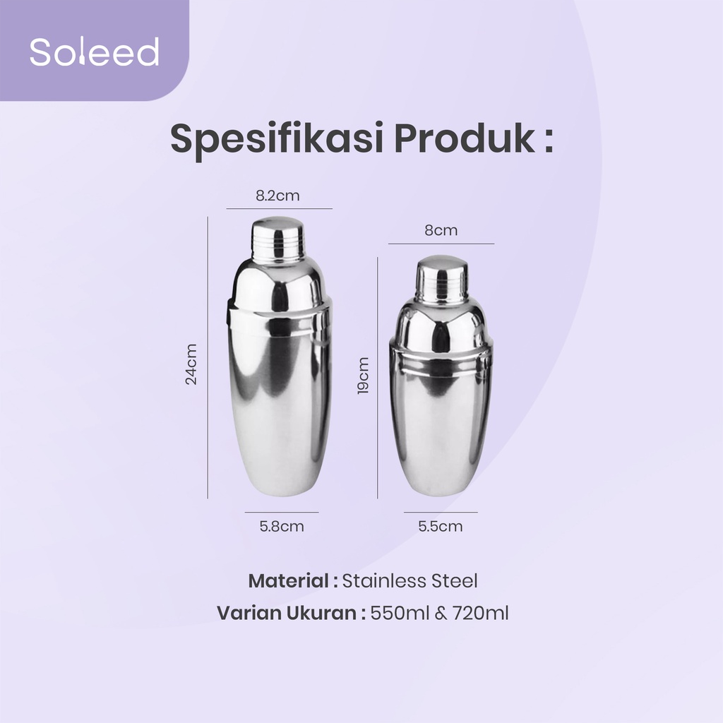 COCKTAIL SHAKER STAINLESS STEEL