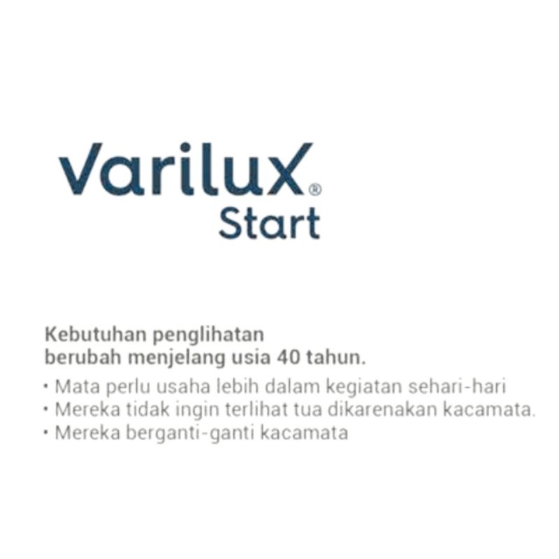 Lensa kacamata progresif Essilor varilux start Clear