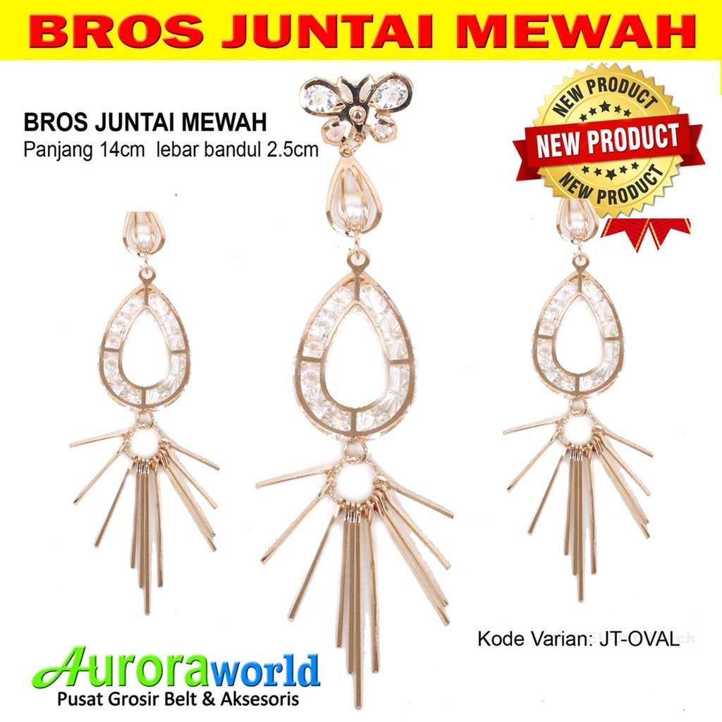 Auroraworld Bros juntai warna rosegold untuk hijab / dress