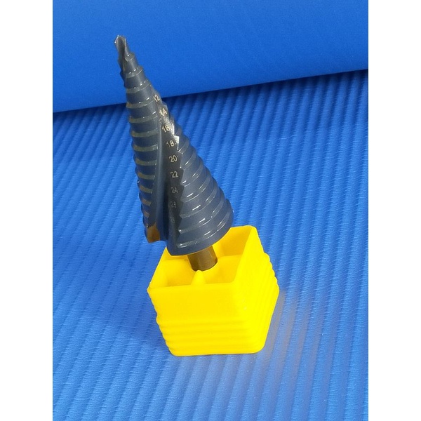 Mata Bor Step Drill Pagoda Hitam Kerucut Spiral HSS Titanium Besar Mata Bor Besi Pagoda Kerucut