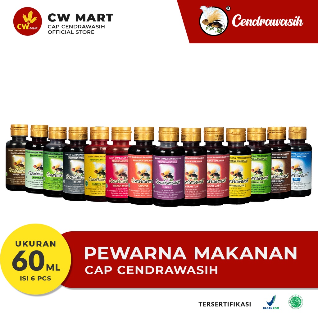 

Cap Cendrawasih Pewarna Makanan (Sumba) 60ml